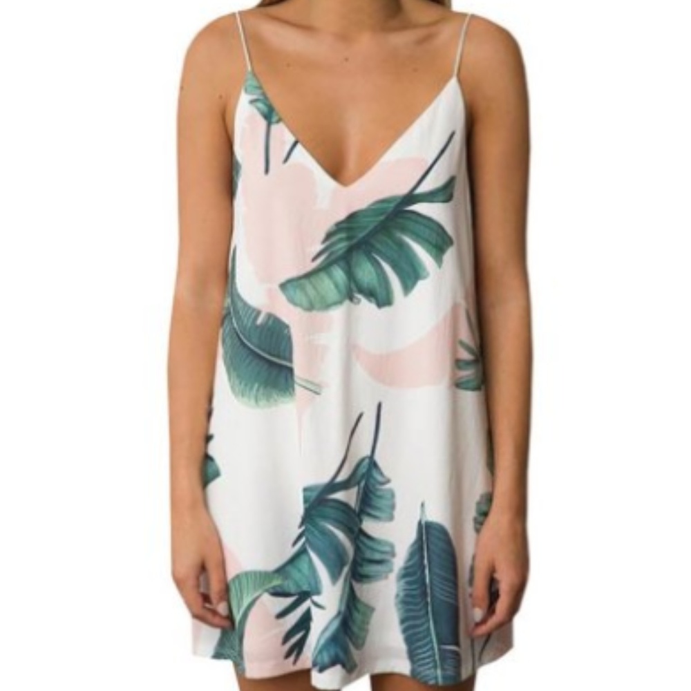 Summer Print V-neck Dress - Picture 2 of 2